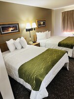 Standard Room, 2 Queen Beds | Iron/ironing board, free WiFi, bed sheets