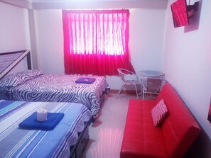 Soundproofing, free cots/infant beds, free rollaway beds, free WiFi