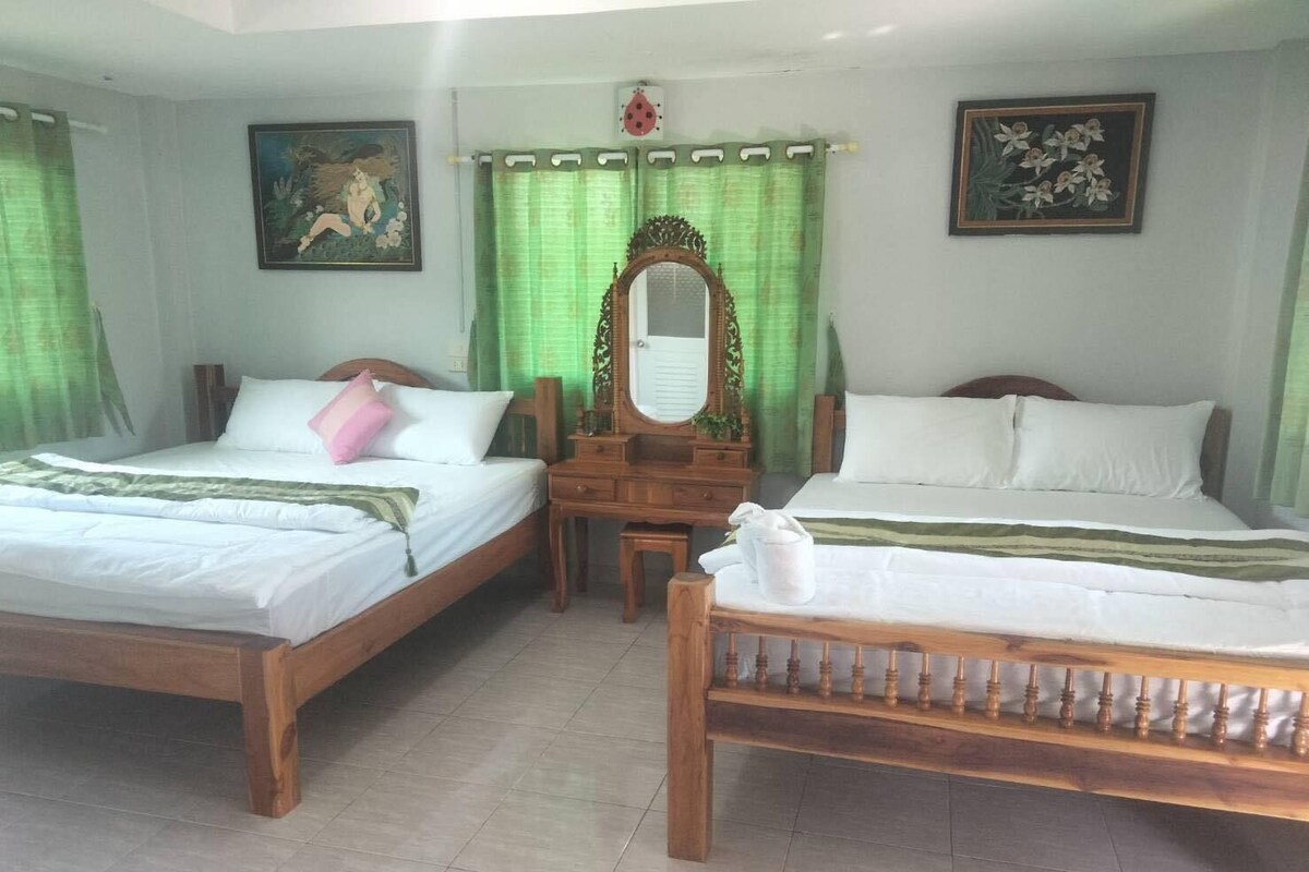 Blackout curtains, iron/ironing board, free WiFi, bed sheets