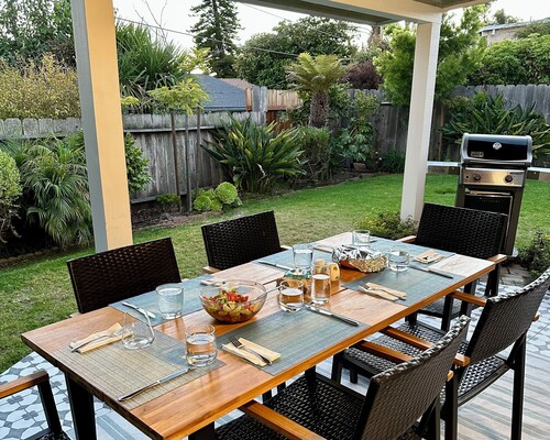 Shell Beach Beauty: A Pet Friendly Serene Home