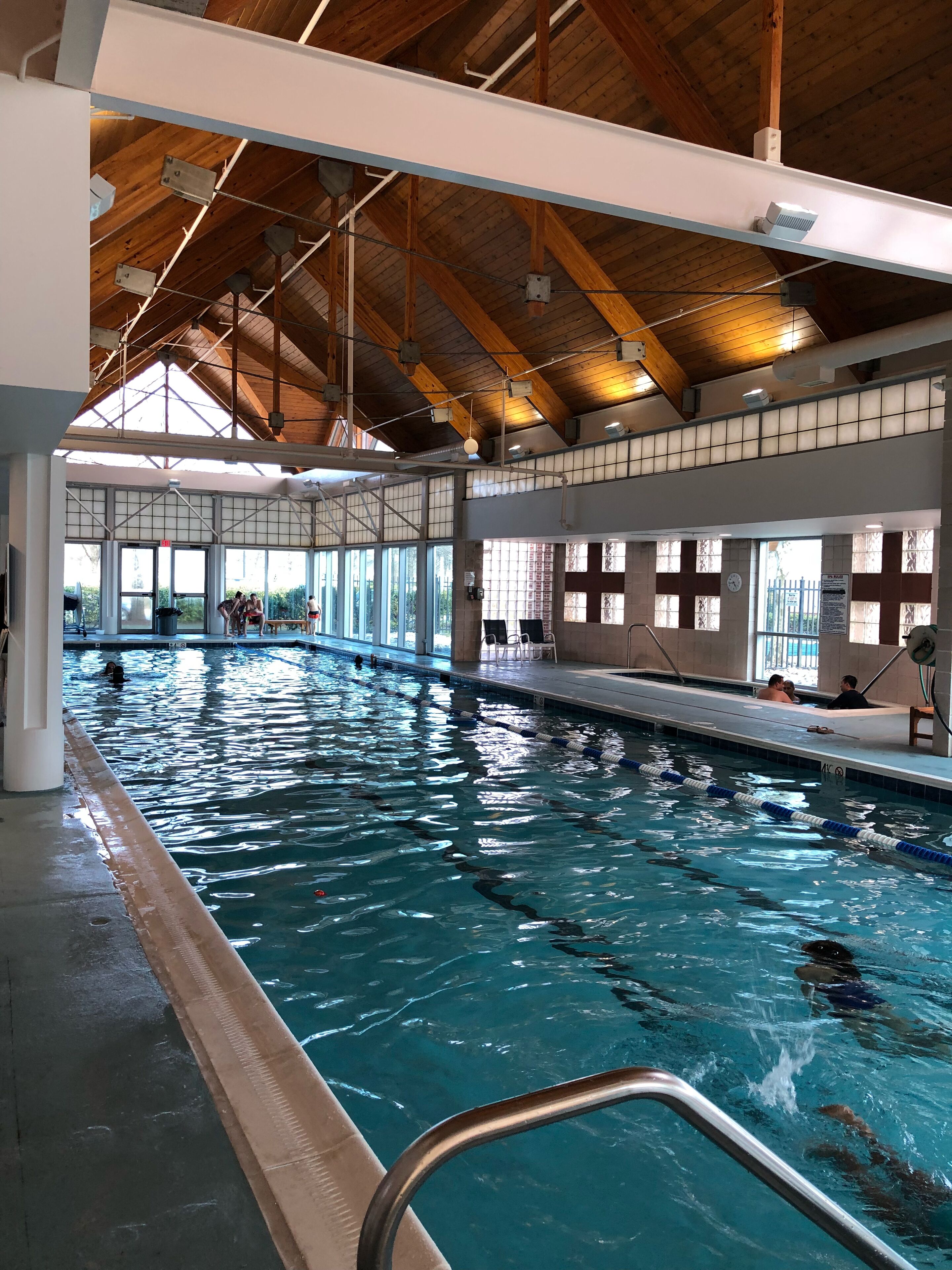Indoor pool, outdoor pool
