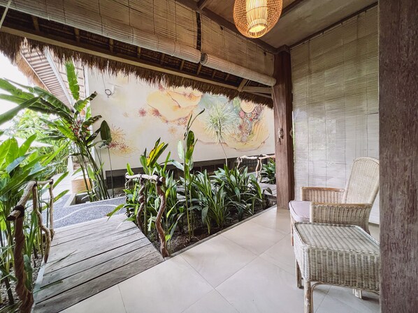 Standard dubbelrum eller tvÄbÀddsrum | Terrass/Patio