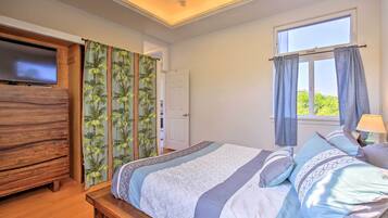 1 habitación, tabla de planchar con plancha, internet y ropa de cama