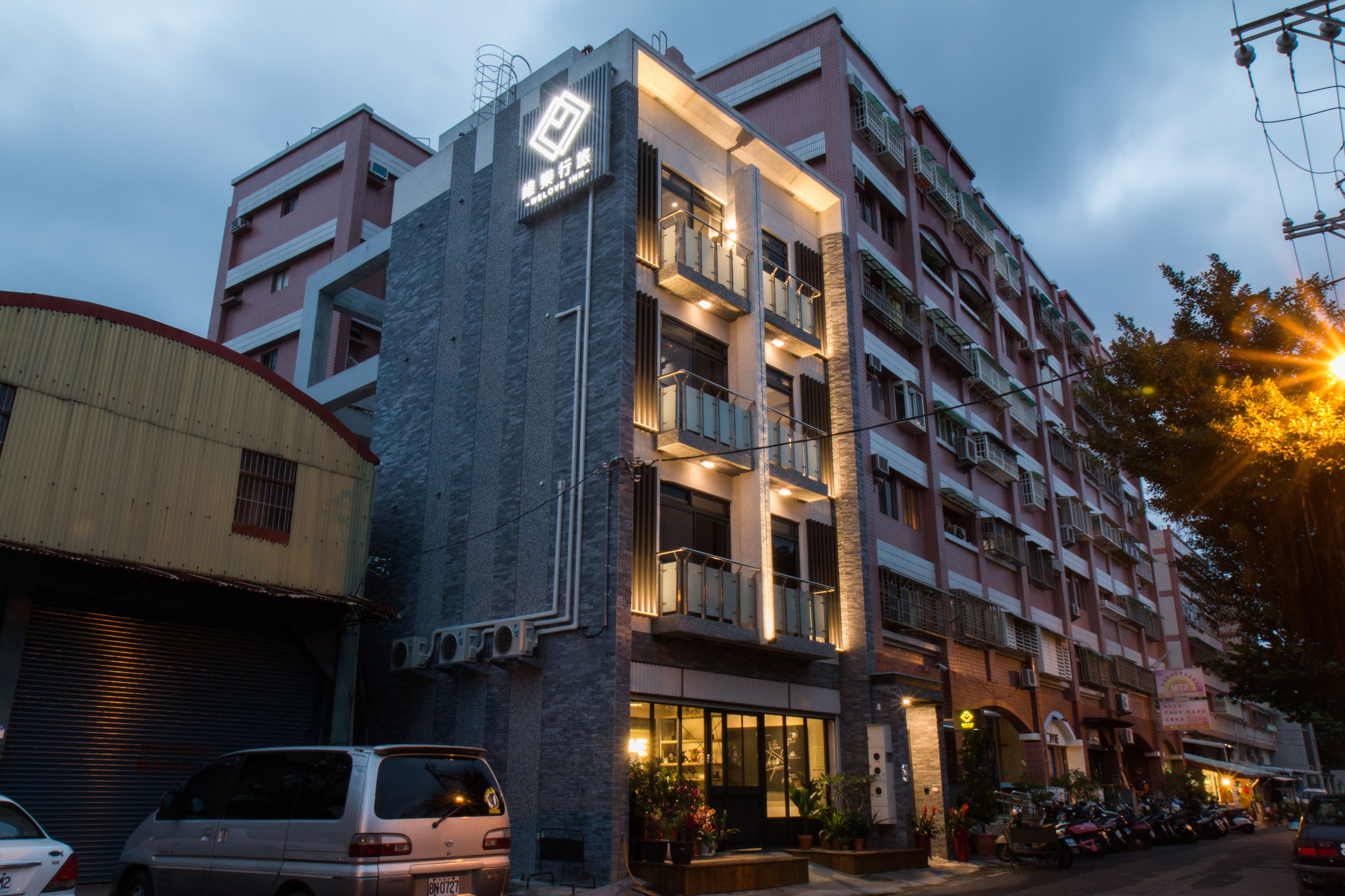Front of property - evening/night