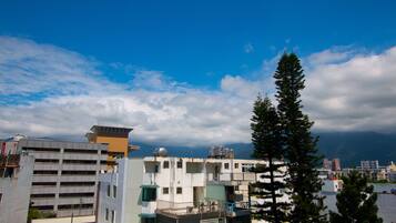 Loft luxo, 1 cama Queen, para não fumantes, vista para a cidade | Vista da sacada