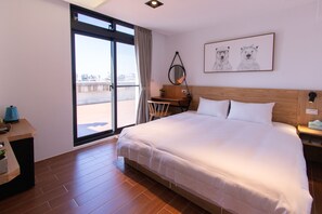 Loft Deluxe, 1 grand lit, non-fumeur, vue sur la ville | Rideaux d’obscurcissement, système d’insonorisation