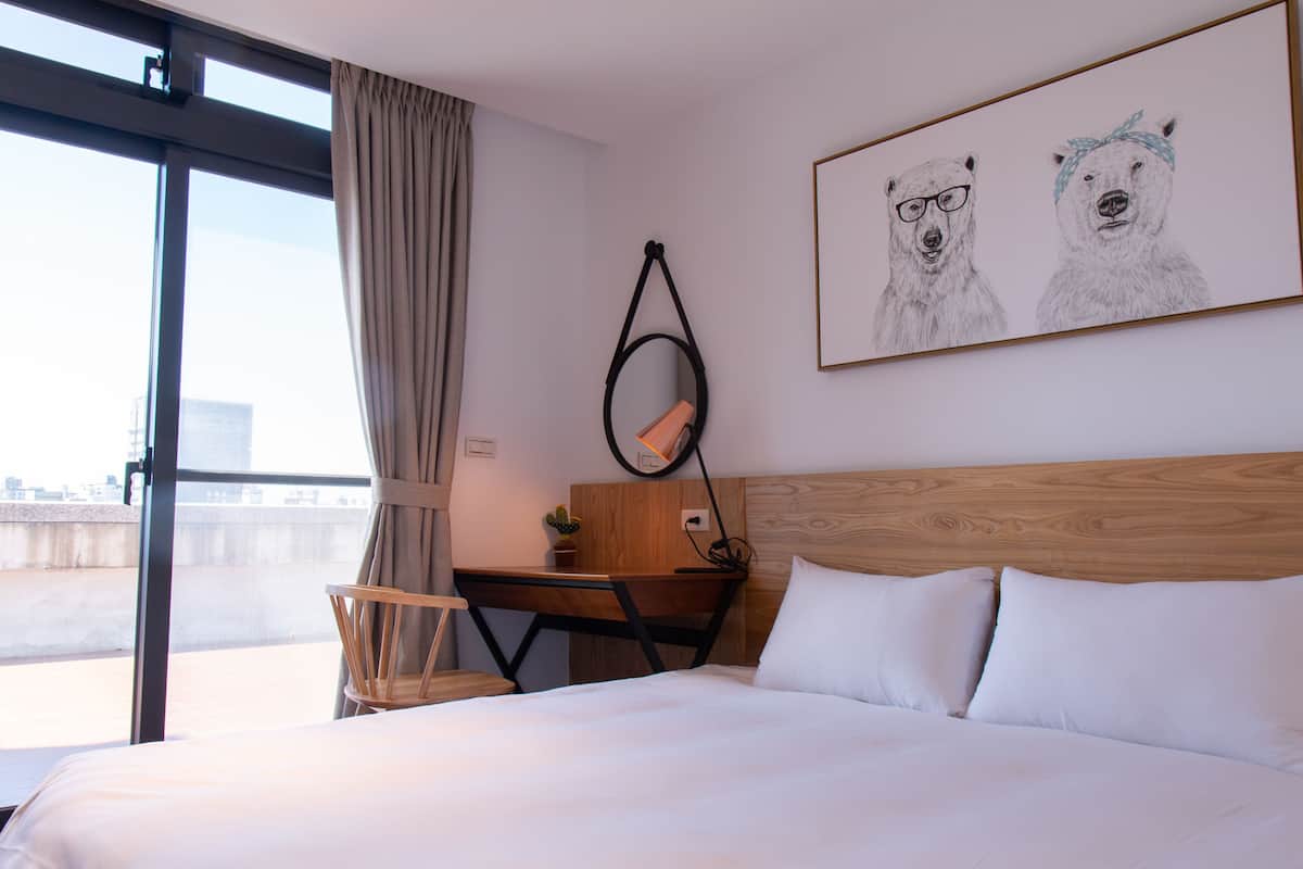 Loft Deluxe, 1 grand lit, non-fumeur, vue sur la ville | Rideaux d’obscurcissement, système d’insonorisation