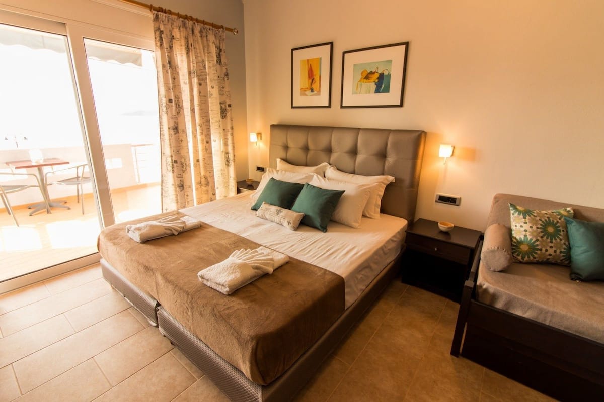 Appartamento Comfort, 1 camera da letto, vista spiaggia, di fronte alla spiaggia | Materassi a doppio strato, con stile personalizzato
