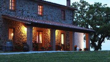 Front of property – evening/night