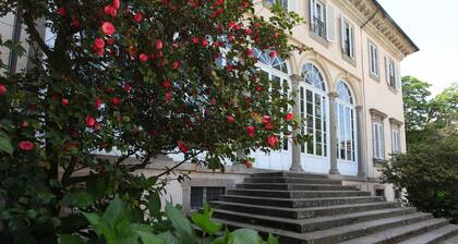 Accogliente camera e bagno con vista sul giardino di Villa Bottini