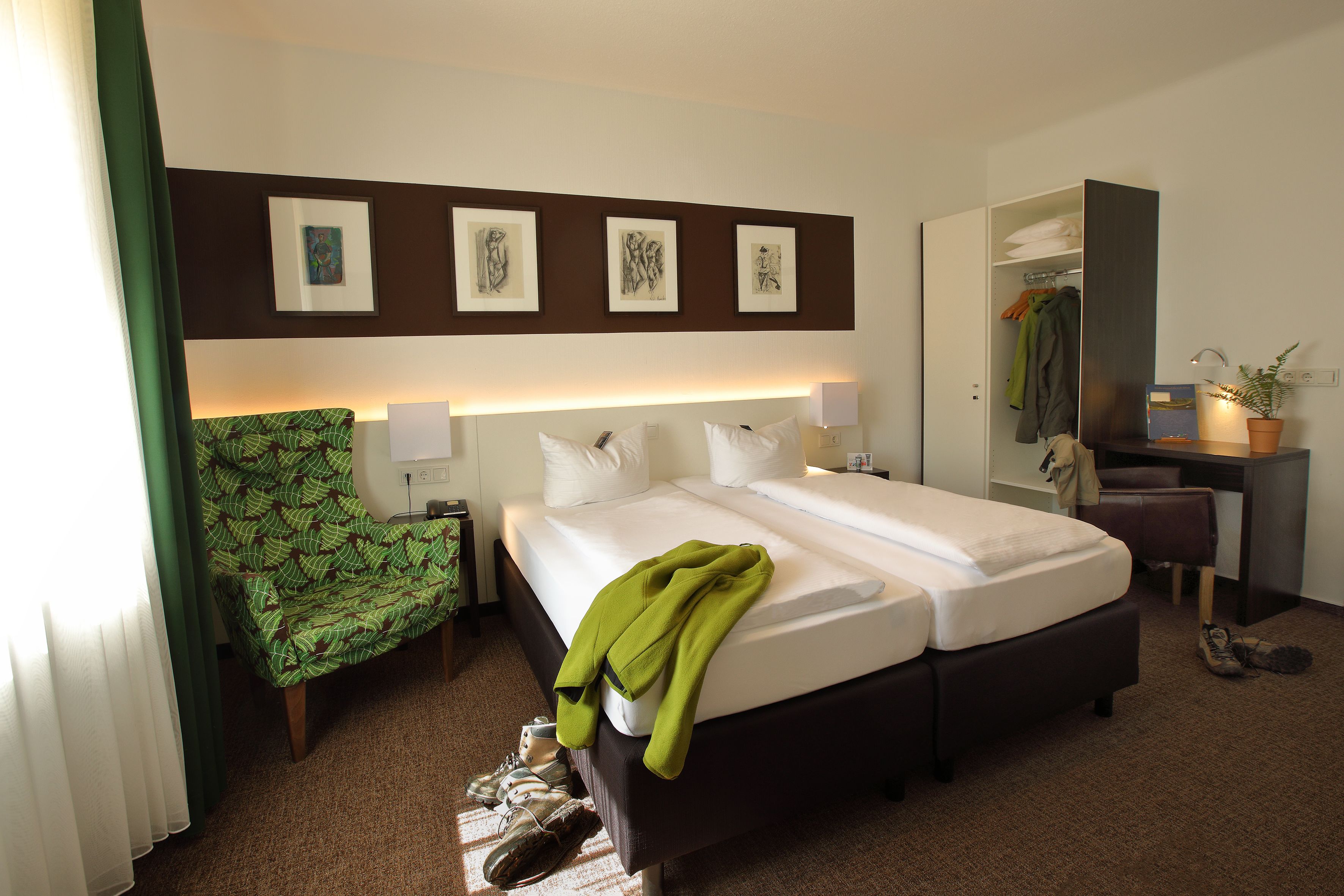 gallery double or twin room (near water) | premium bedding, in-room safe, individually decorated
