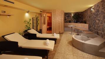Sauna, massages