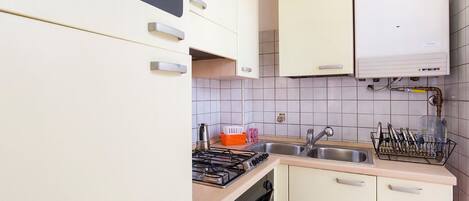 公寓, 1 間臥室 | 私人廚房 | 大型雪櫃/冰箱、焗爐、爐具、電熱水壺