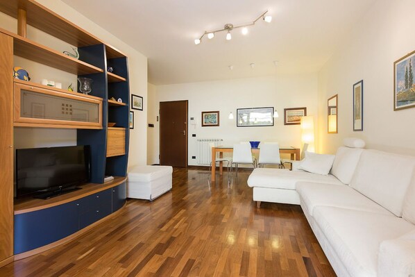 Apartment, 1 Bedroom | Living area | TV