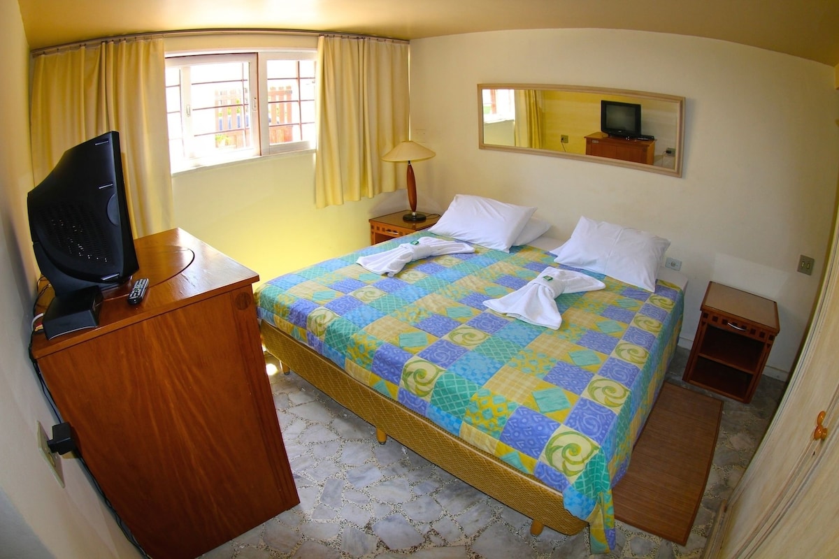 Minibar, escritorio, cortinas opacas y tabla de planchar con plancha