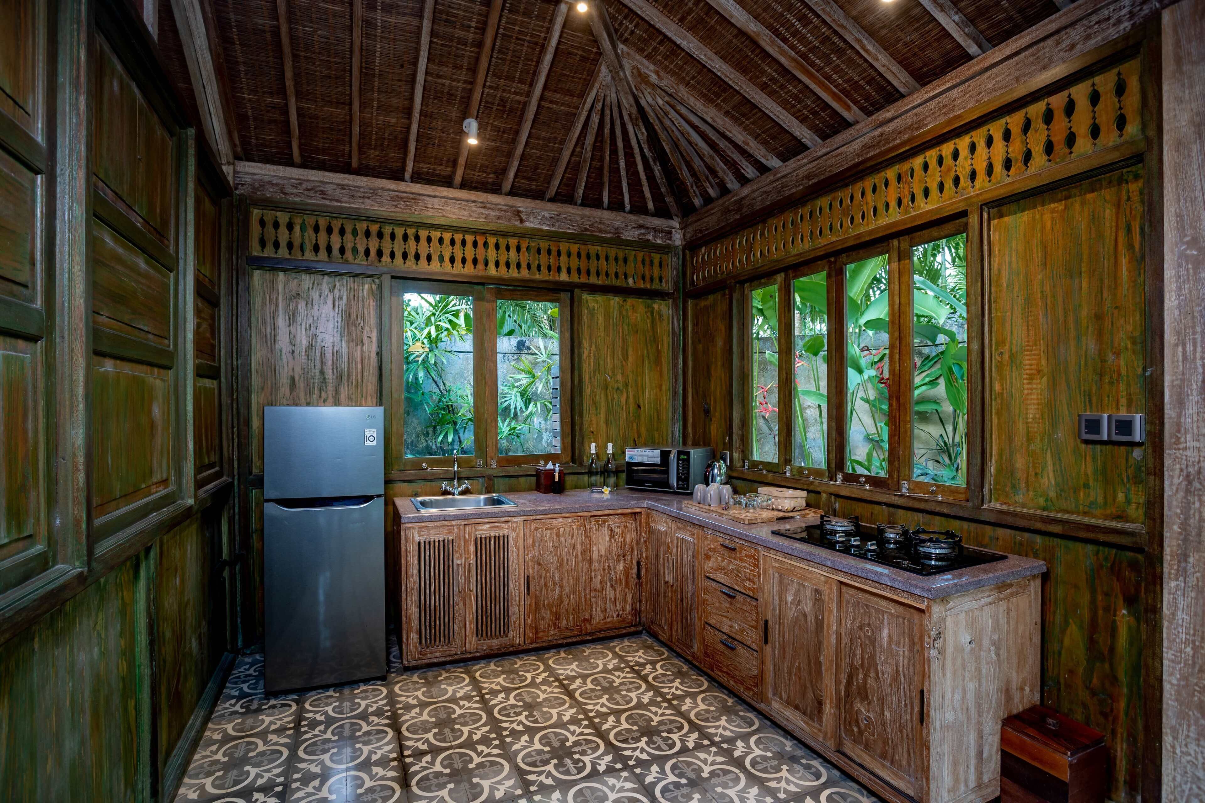 two bedroom family private pool villas | private kitchen | high chair