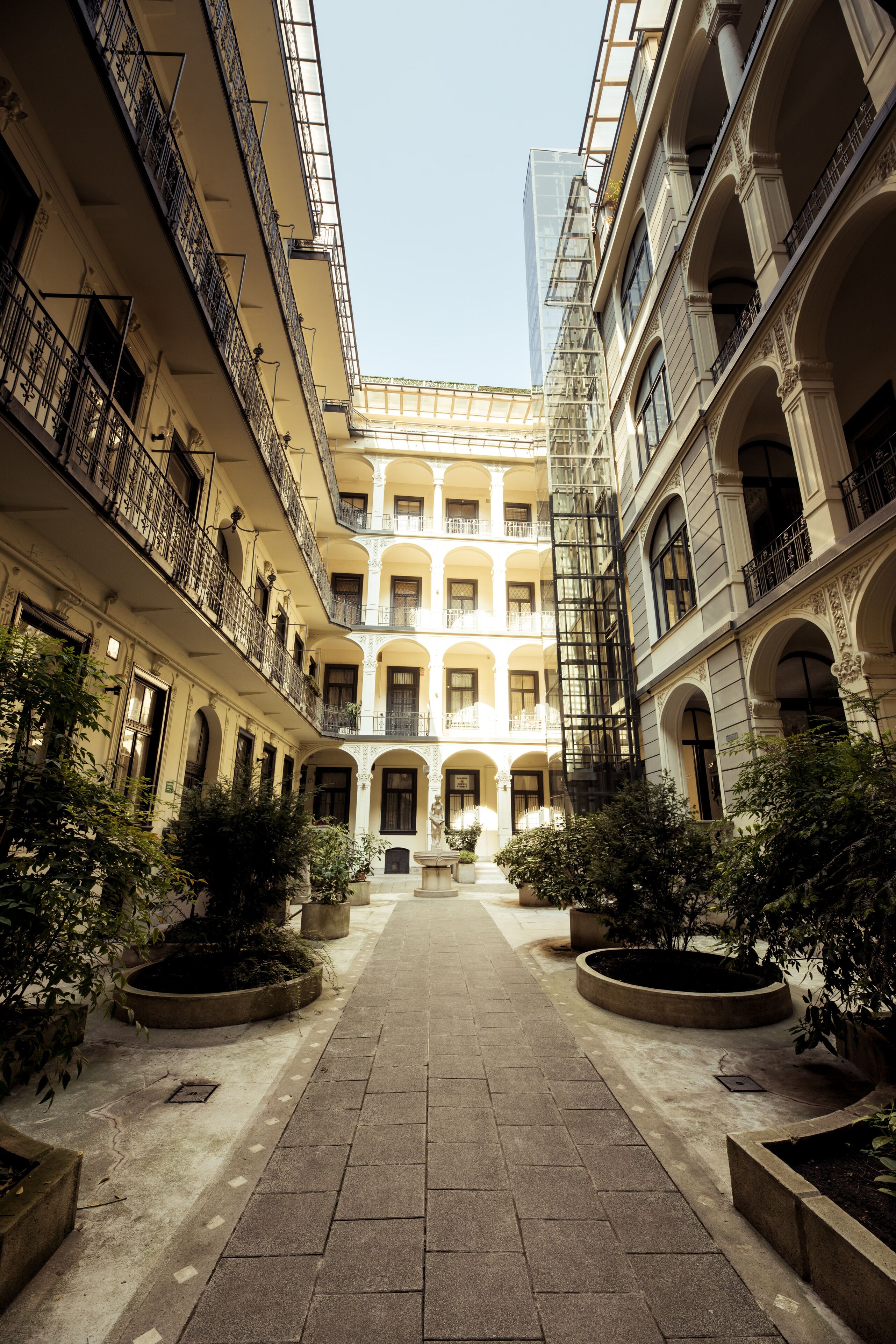 Facciata della struttura