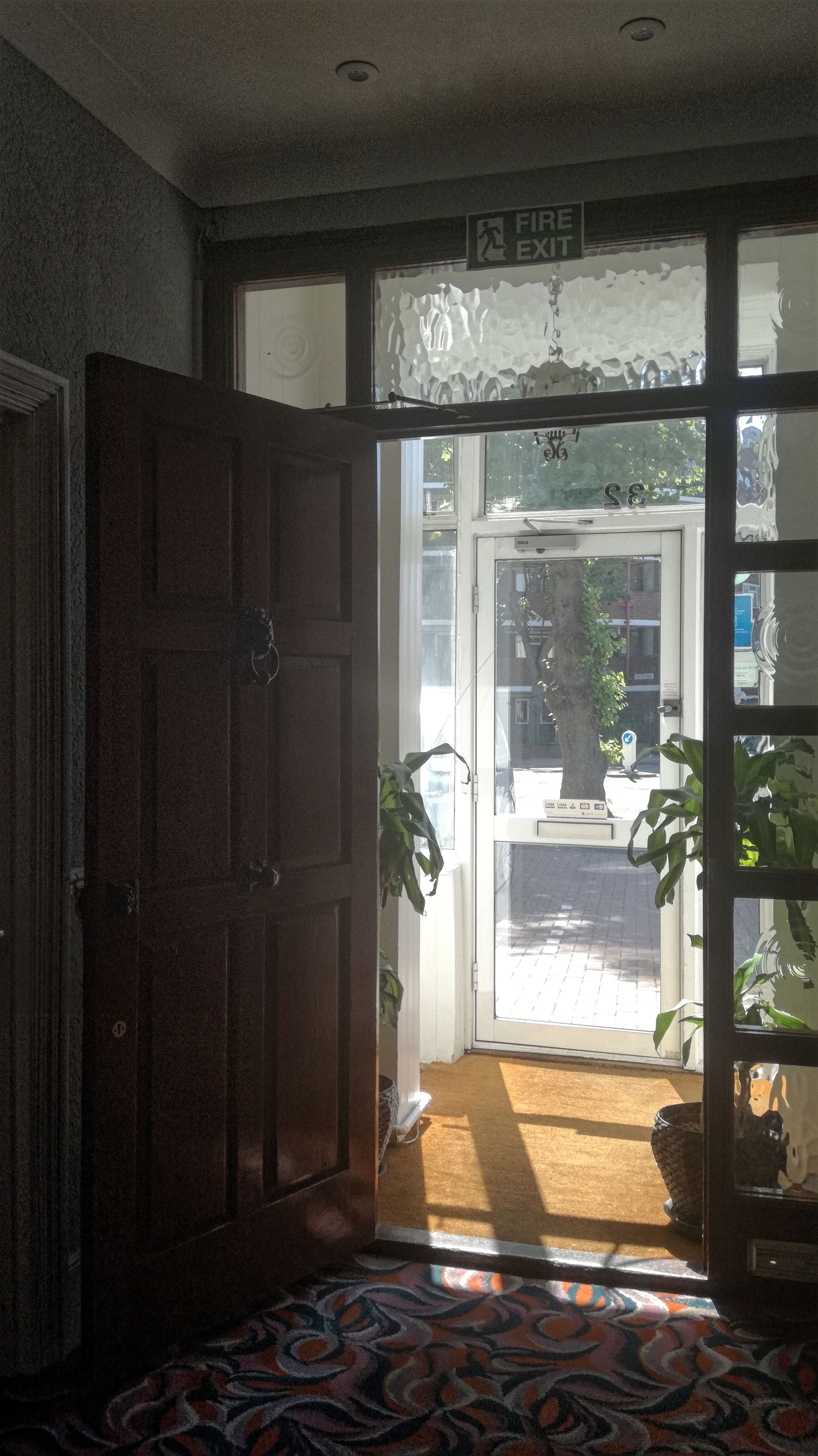 Interior entrance