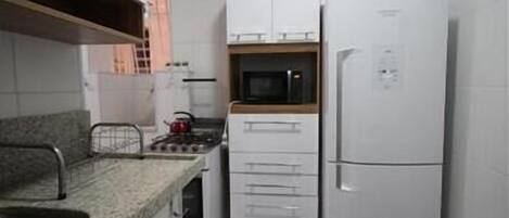 Standard Apartment, 2 Bedrooms | Private kitchen | Fridge, microwave, coffee/tea maker
