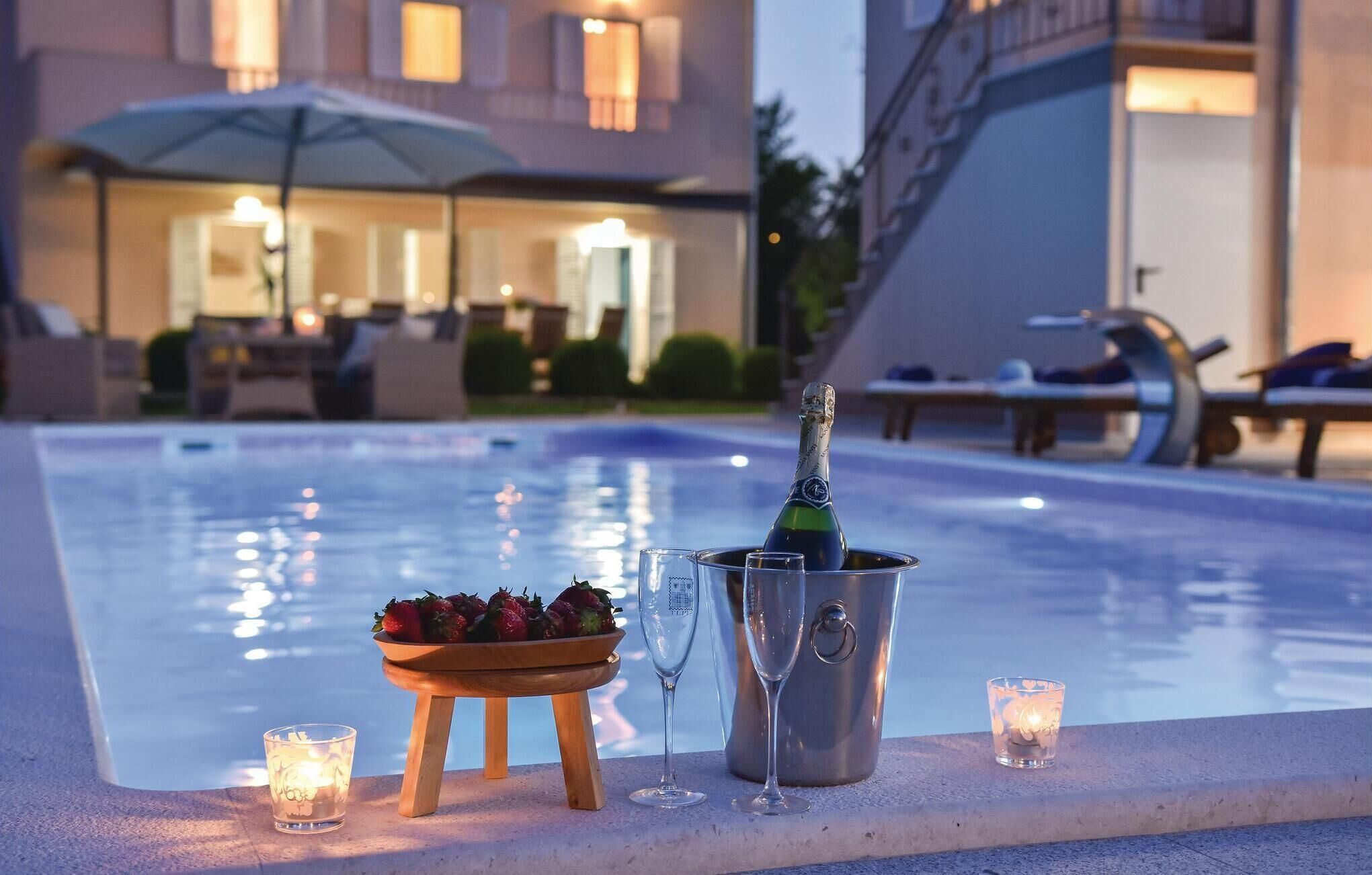 Et oppvarmet basseng