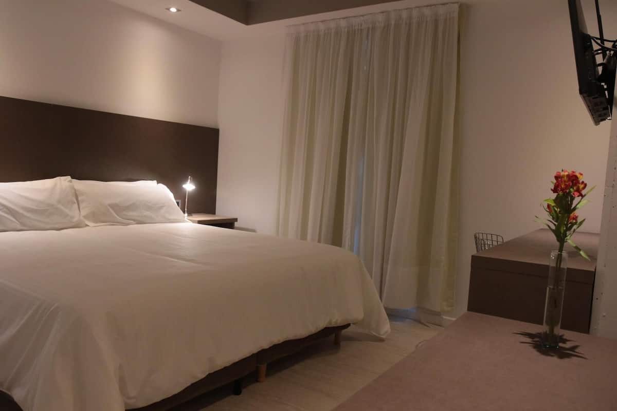 Premium bedding, down comforters, pillowtop beds, minibar