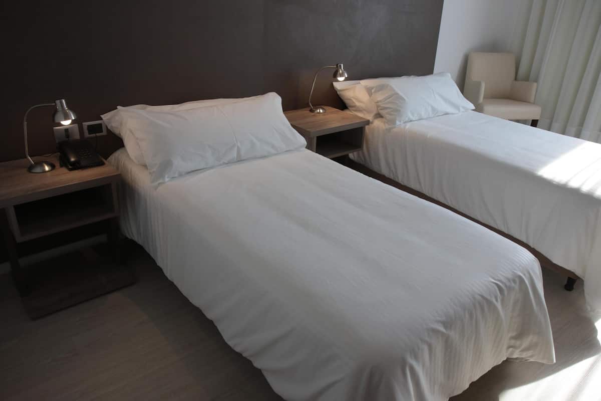 Premium bedding, down comforters, pillowtop beds, minibar