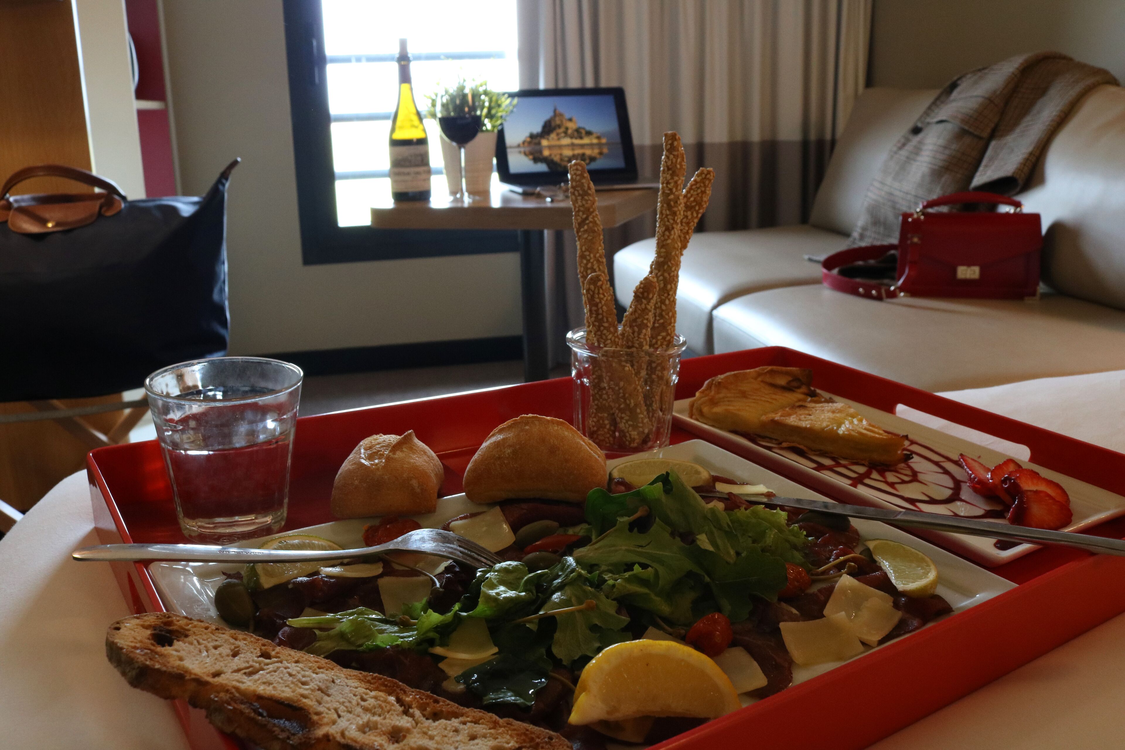 family double room, 1 queen bed with sofa bed | in-room dining