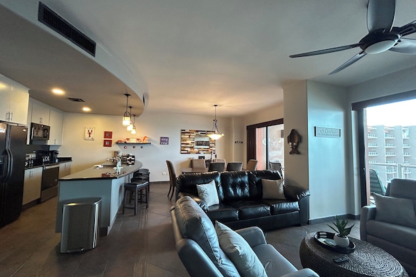 Updated Living Area - Pull-Out Sofa Bed