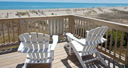 Ocean Front, koiraystävällinen, Hatteras Island, 4 mh, 3 1/2 BA 200 'päässä rannasta