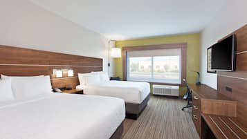 Premium bedding, down comforters, in-room safe, desk
