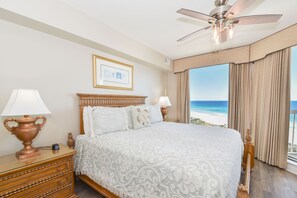 3 bedrooms, iron/ironing board, free WiFi, bed sheets - Beachfront condo w/tile, hardwoods, & a private balcony! (Destin)