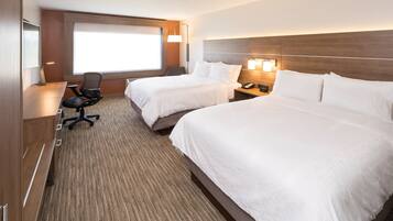 In-room safe, desk, laptop workspace, blackout drapes