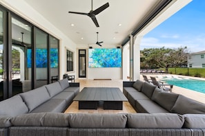 Terrace/patio - NEW FURNITURE JULY 2026 | Movie Theater & Games Room | Golf Course Views (Kissimmee)