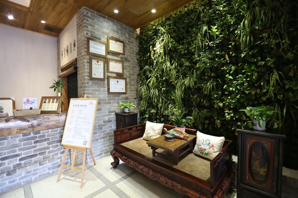 Sala de estar en el lobby