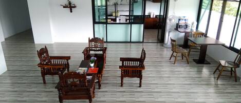 Sitteområde i lobbyen