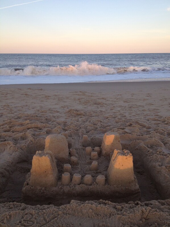 Beach nearby, sun-loungers