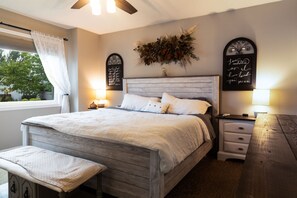 4 dormitorios, tabla de planchar con plancha, wifi y ropa de cama