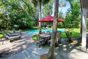 屋外プール、温水プール