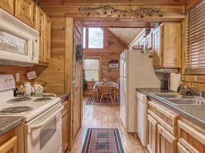 Microwave, dishwasher, coffee/tea maker