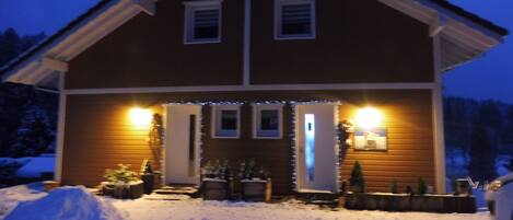 Front of property - evening/night