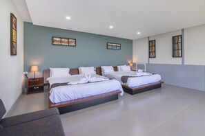 Kamar Keluarga | 13 kamar tidur, seprai katun Mesir, dan seprai premium