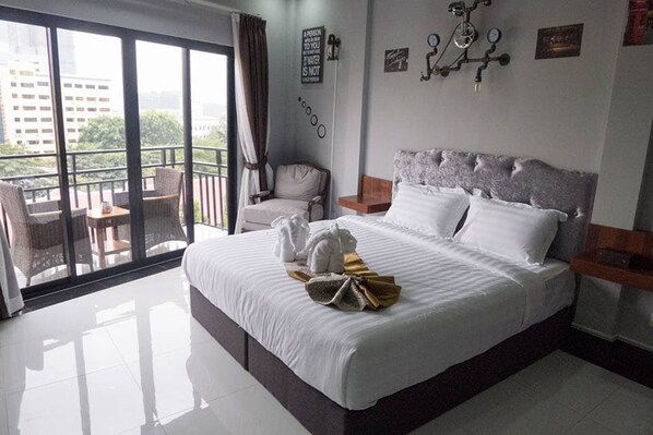 客房, 1 張特大雙人床, 露台 | 免費 Wi-Fi