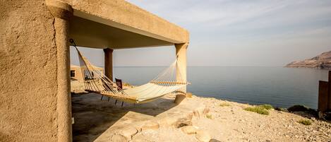 Basic-Zweibettzimmer, 1 Schlafzimmer, Strandblick | Ausblick vom Zimmer