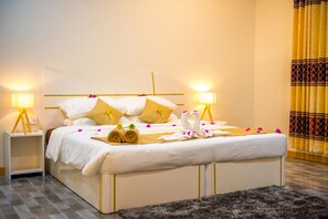 Premium bedding, minibar, in-room safe, desk