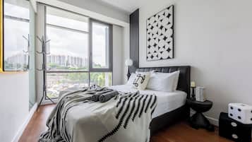 Apartemen Superior, 1 kamar tidur | 1 kamar tidur, ruang kerja ramah laptop, dan tirai kedap cahaya