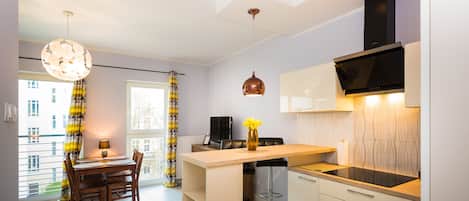 Departamento Deluxe (Swarozyca 15b/12) | 1 habitación, ropa de cama de alta calidad y insonorización