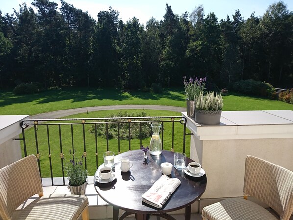 Blick von der Unterkunft