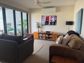 Smart TV, DVD player, toys, books