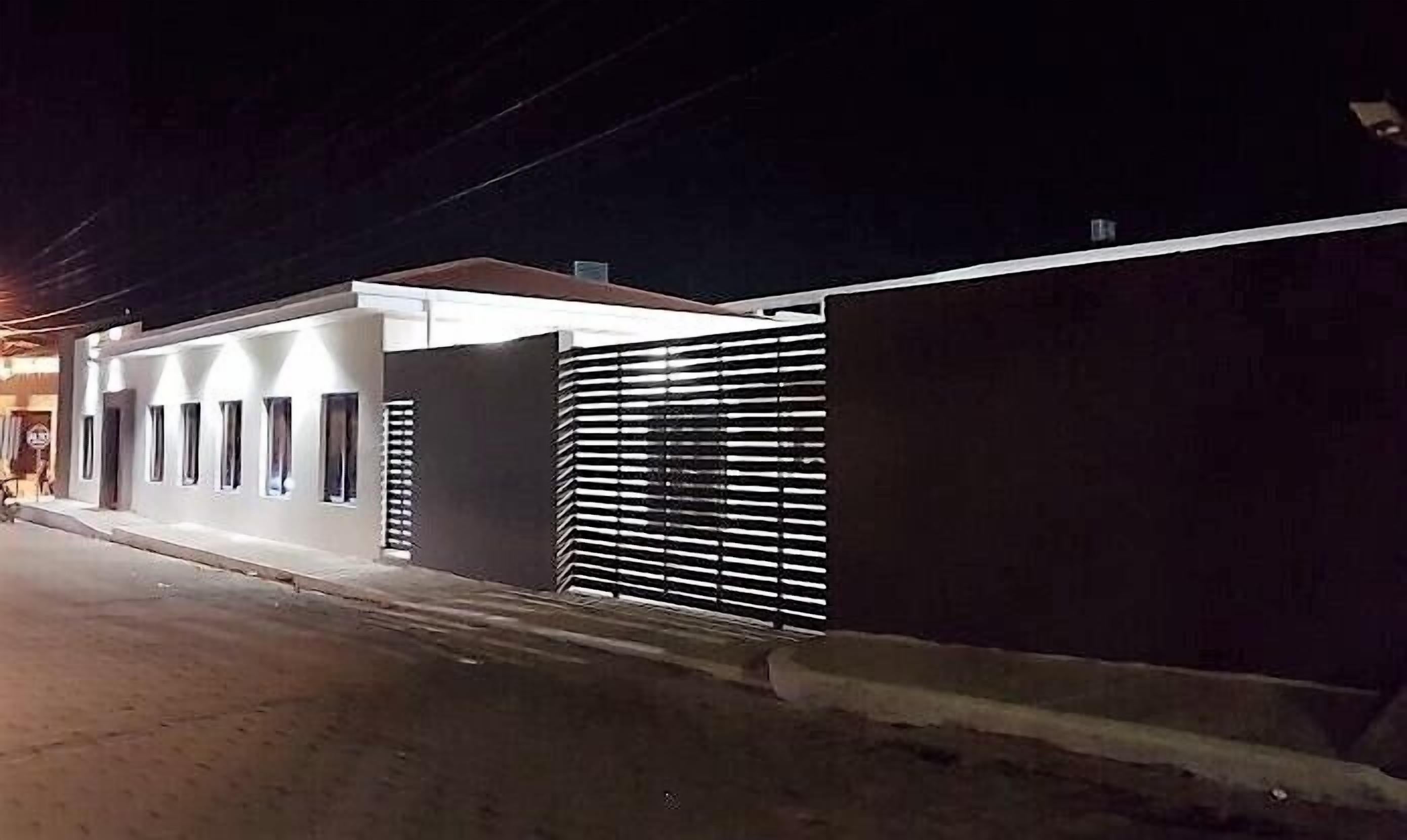 Front of property – evening/night