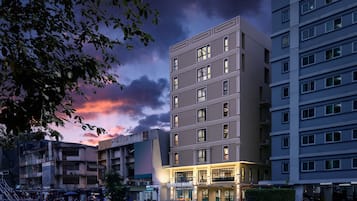Front of property – evening/night